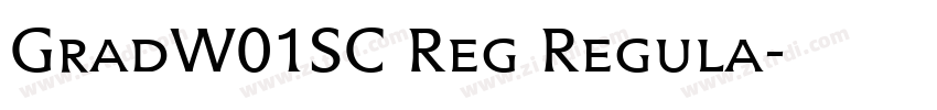 GradW01SC Reg Regula字体转换
